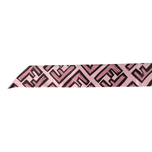 Fendi Zucca Pink Twilly - Picture 7 of 8